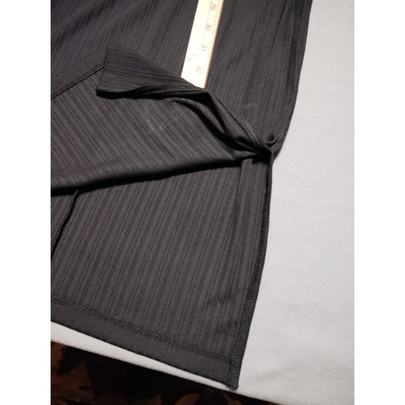 NWT Nine West Black Front Twist Long Sleeve Spandex Blend Black Goth Dress XS - Picture 9 of 9